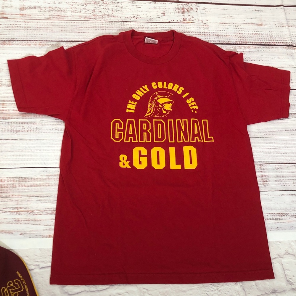 University of Southern California USC T-Shirt LG Tailgate Graduation Gift Set - Picture 4 of 14